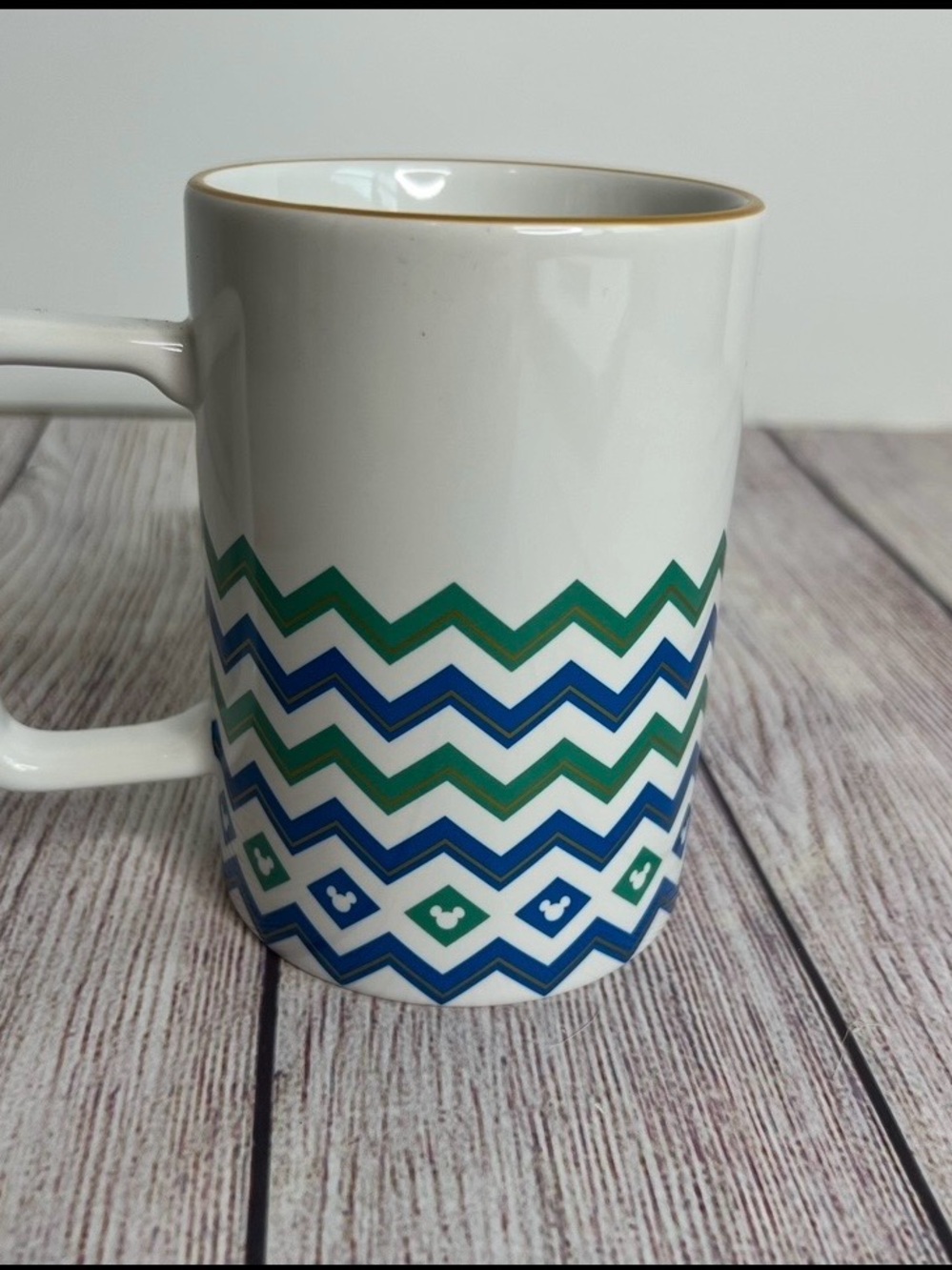 Disney Parks Zig Zag Mickey Mug Cup